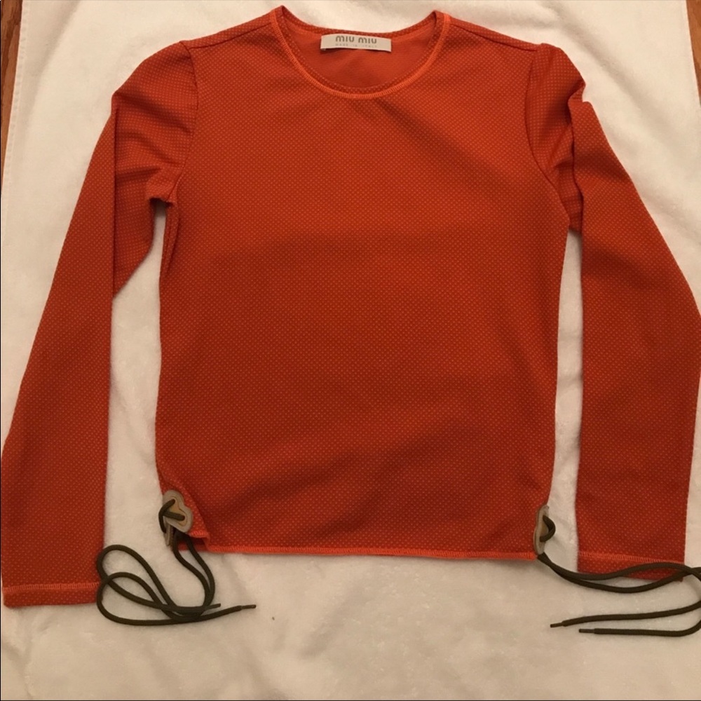 IN SEARCH OF Miu miu butterfly long sleeve top - Picture 4 of 5